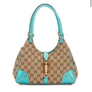 Gucci Brown and Blue Handbag